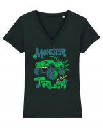 Monster Truck Tricou mânecă scurtă guler V Damă Evoker