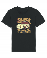 Retro 8 Car Superfast Tricou mânecă scurtă Unisex Rocker