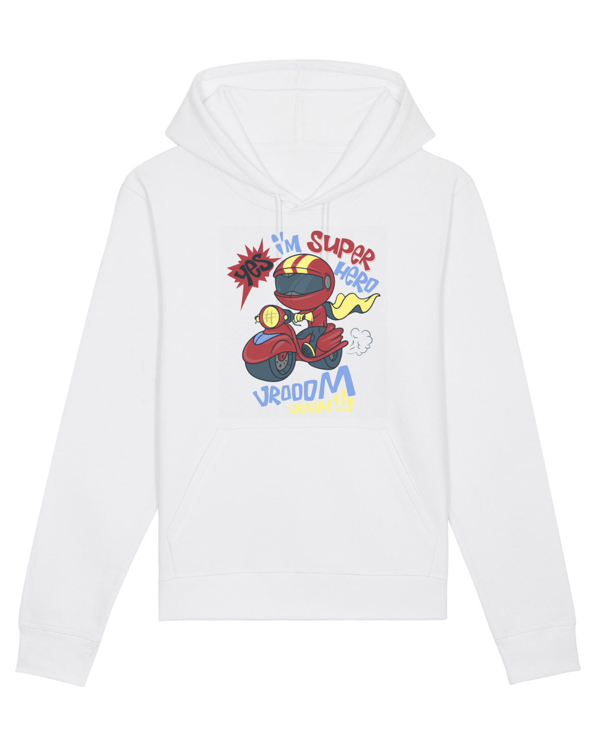 Hanorac Unisex Drummer White