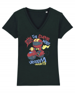 Super Hero Vrooom Tricou mânecă scurtă guler V Damă Evoker