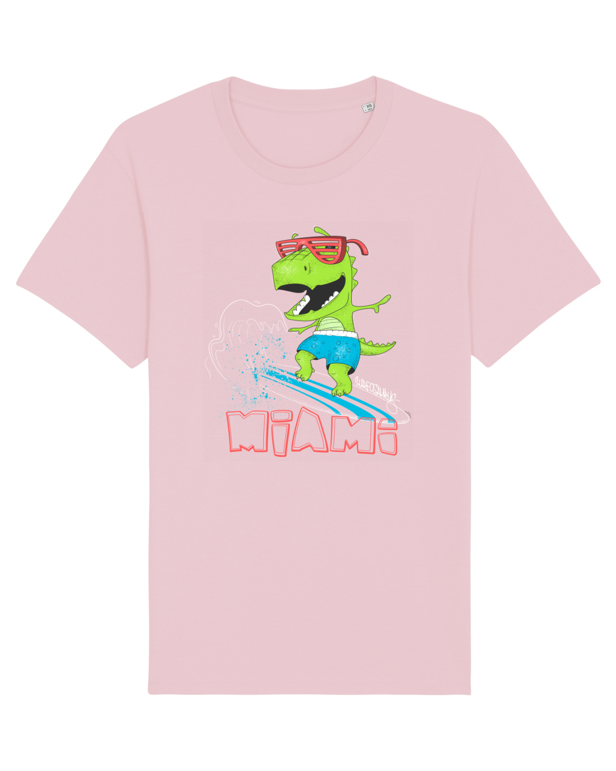 Tricou mânecă scurtă Unisex Rocker Cotton Pink