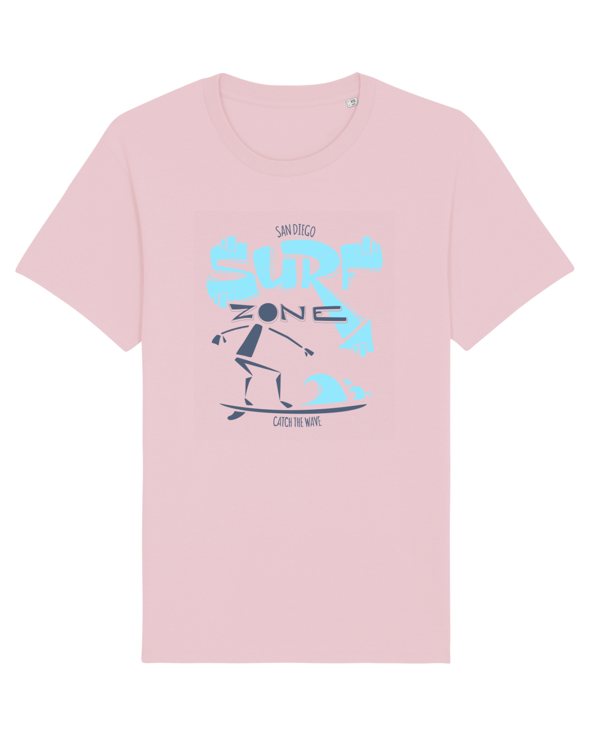 Tricou mânecă scurtă Unisex Rocker Cotton Pink