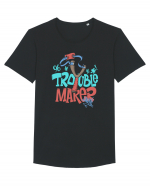 Trouble Maker Tricou mânecă scurtă guler larg Bărbat Skater