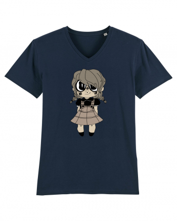 Autumn Little Girl French Navy