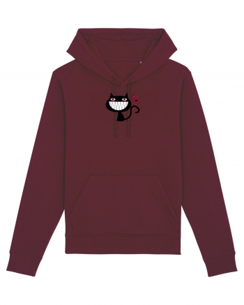 Evil Cat  Burgundy