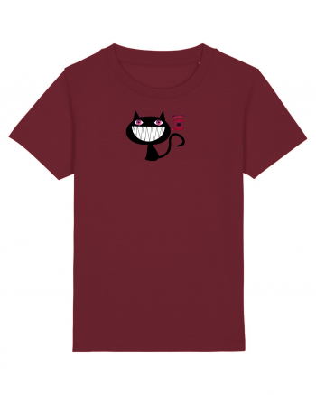 Evil Cat  Burgundy