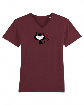 Evil Cat  Burgundy