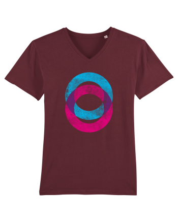 Geometric conjunction Burgundy