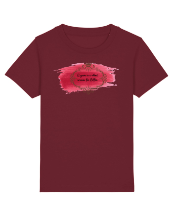 Everything is Coffee Burgundy