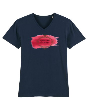 Everything is Coffee French Navy