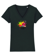 Creative Juices Tricou mânecă scurtă guler V Damă Evoker