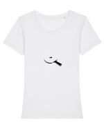 Pasiune Tricou mânecă scurtă guler larg fitted Damă Expresser