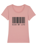 Scan My Life Tricou mânecă scurtă guler larg fitted Damă Expresser