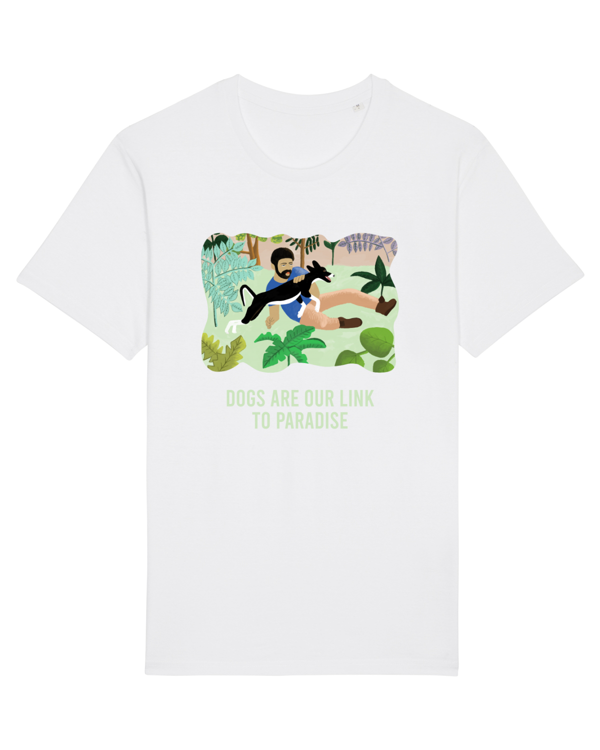 Tricou mânecă scurtă Unisex Rocker White