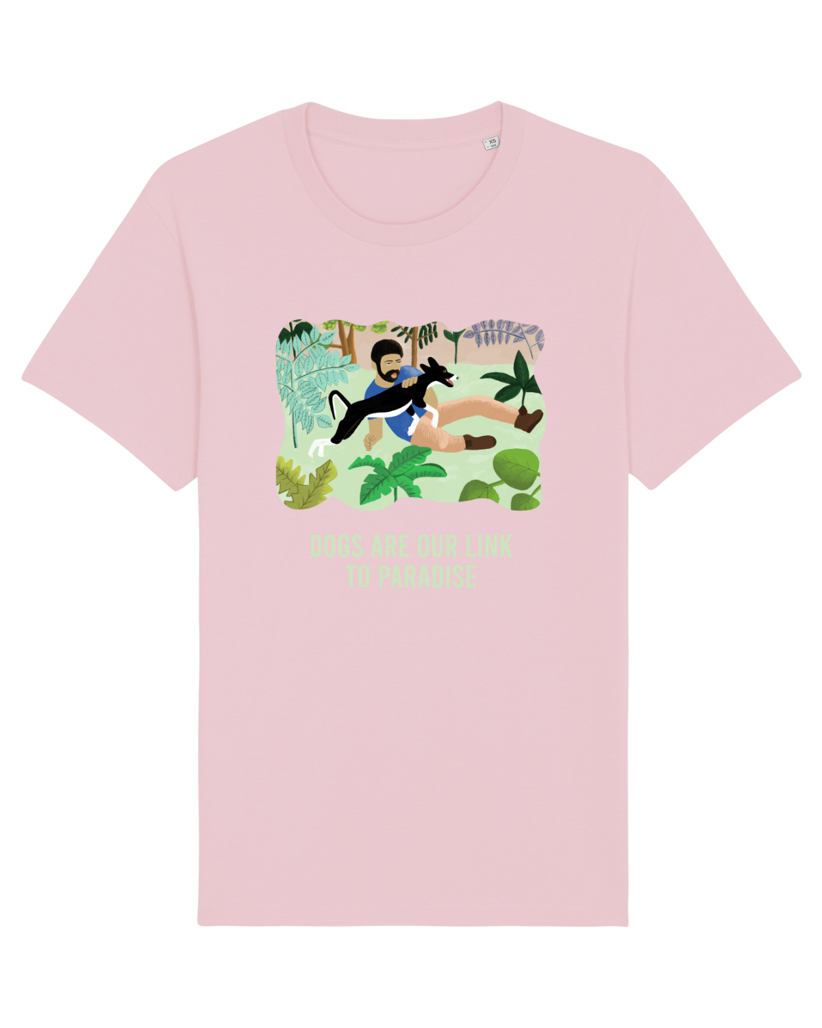 Tricou mânecă scurtă Unisex Rocker Cotton Pink