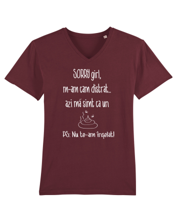 Tricou de scuze  semivionovat Burgundy