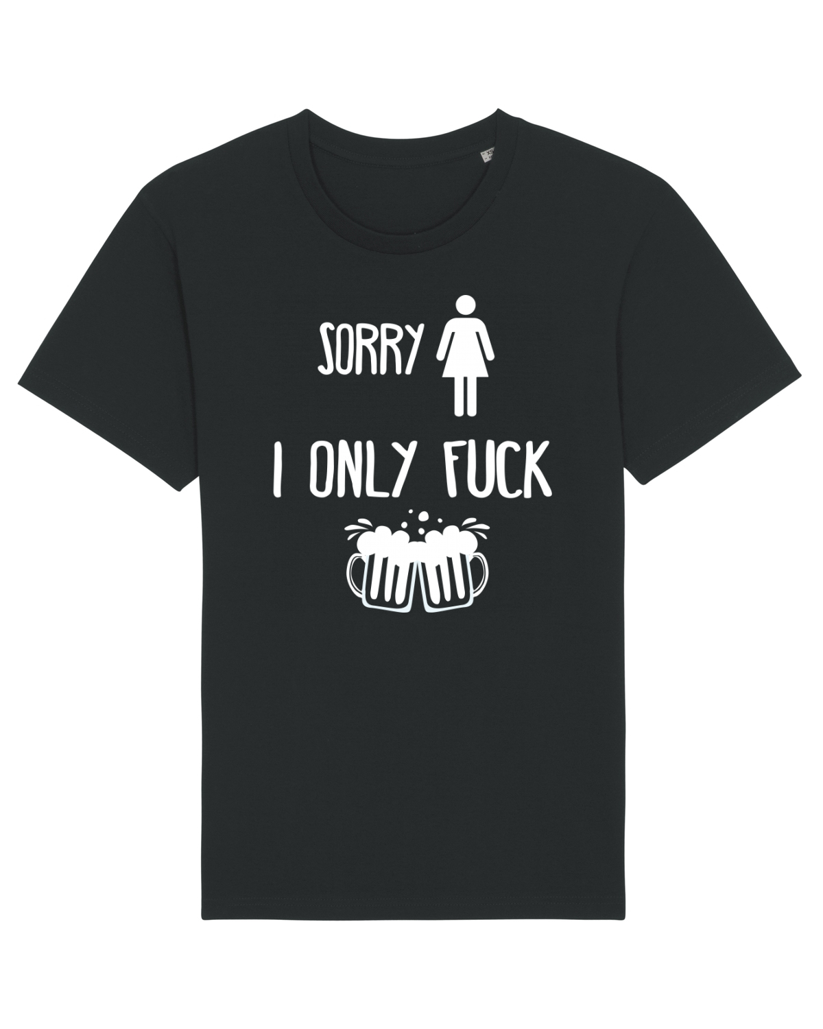 Tricou mânecă scurtă Unisex Rocker Black