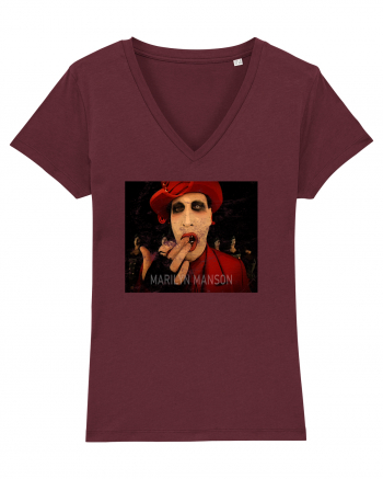 marilyn manson greets with love Burgundy