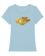 Best Time for Coffee Tricou mânecă scurtă guler larg fitted Damă Expresser