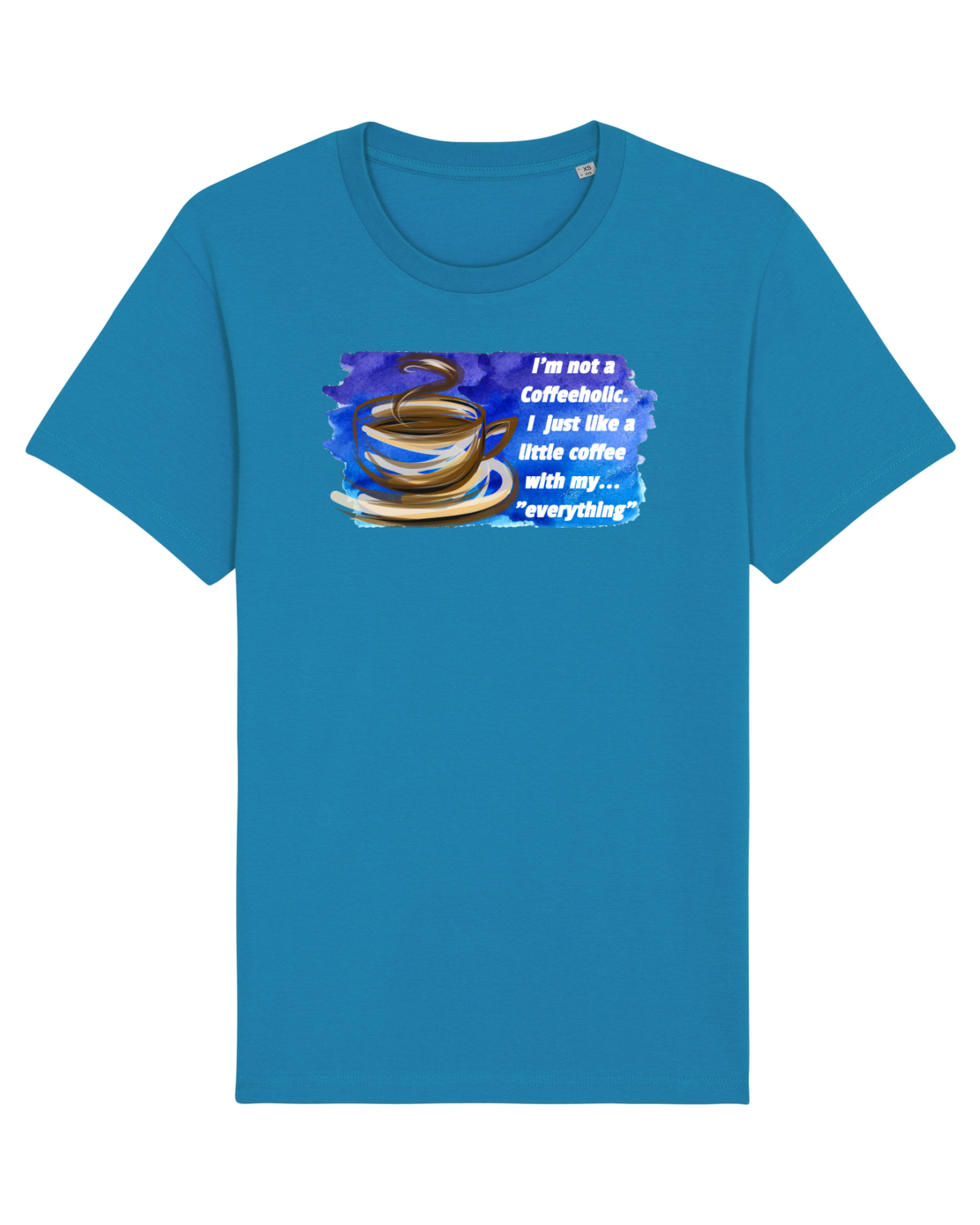 Tricou mânecă scurtă Unisex Rocker Azur
