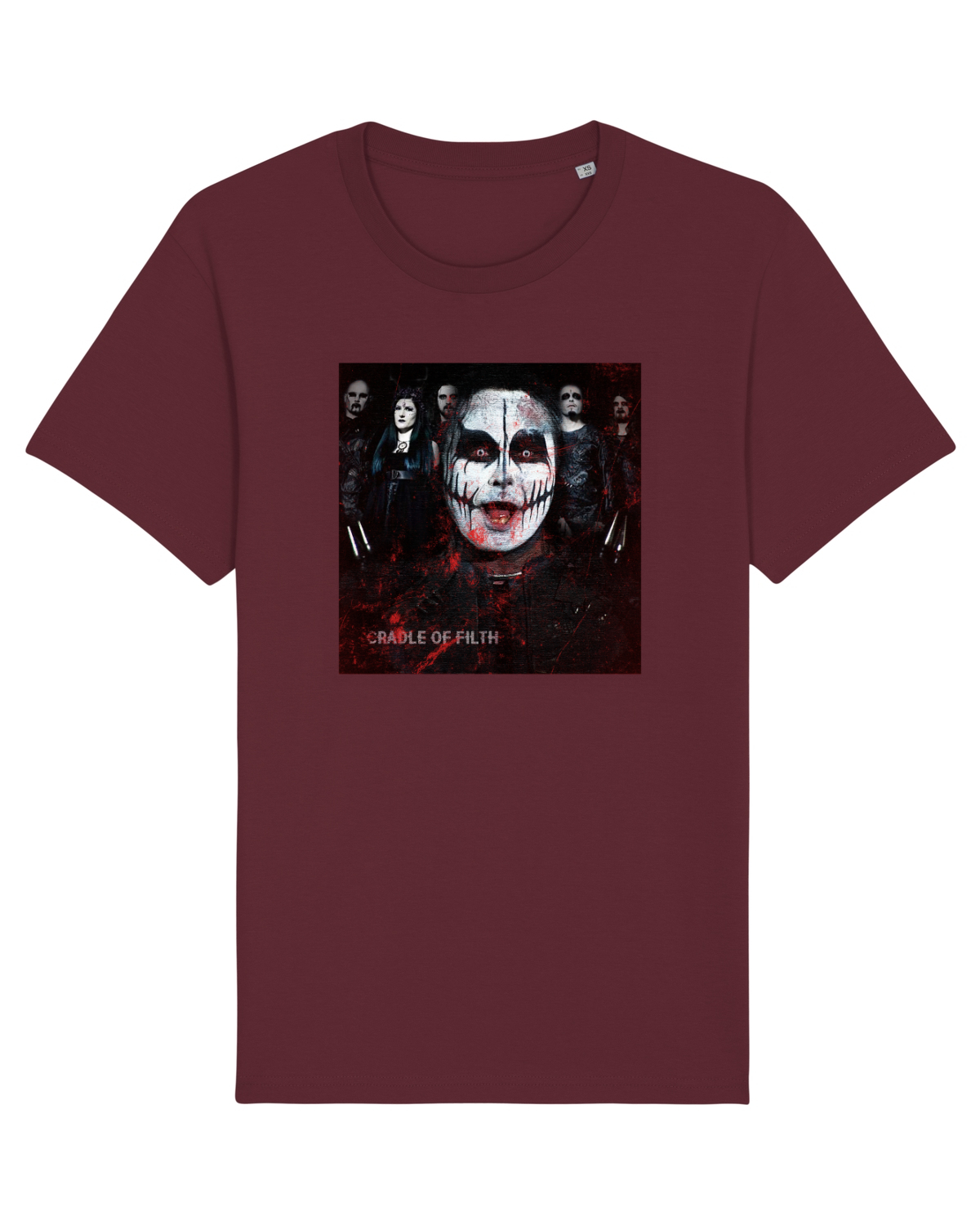 Tricou mânecă scurtă Unisex Rocker Burgundy
