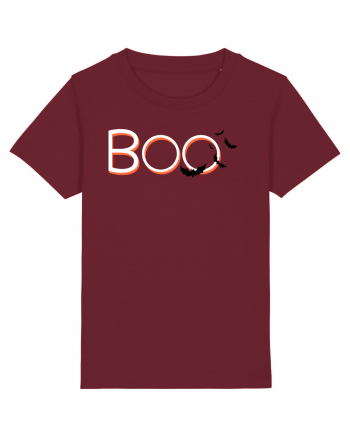 Halloween Boo Burgundy