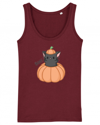 Scary cute black cat Burgundy