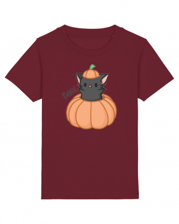 Scary cute black cat Burgundy