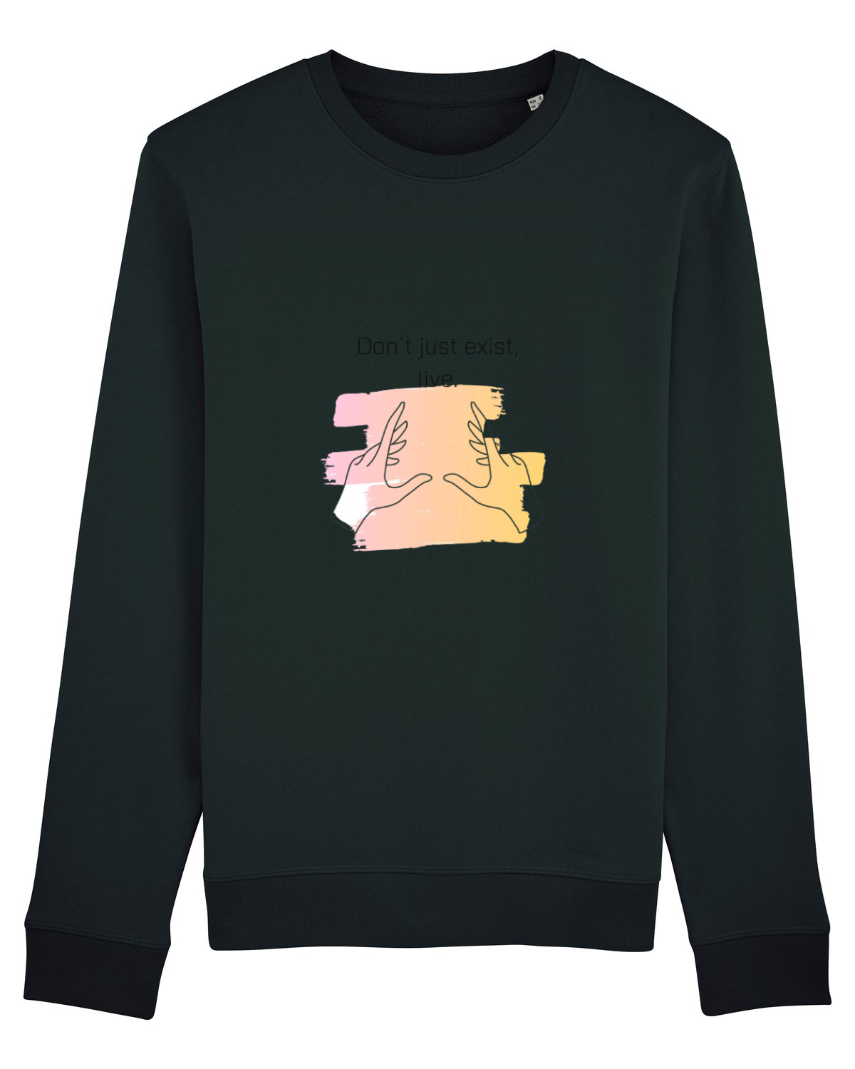 Bluză mânecă lungă Unisex Rise Black