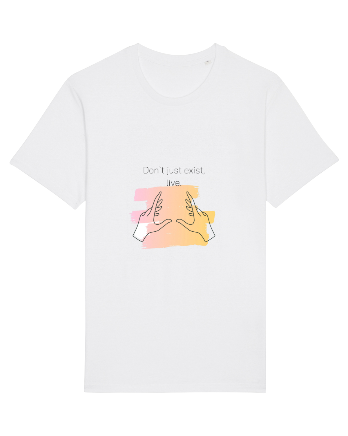 Tricou mânecă scurtă Unisex Rocker White