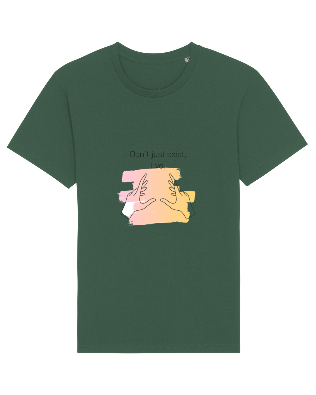 Tricou mânecă scurtă Unisex Rocker Bottle Green