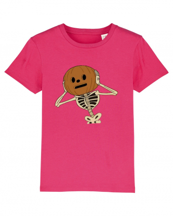 Happy Halloween Skeleton Head Raspberry