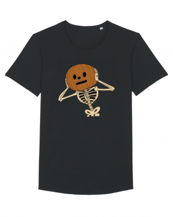 Happy Halloween Skeleton Head Black