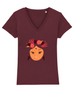jojo Tricou mânecă scurtă guler V Damă Evoker