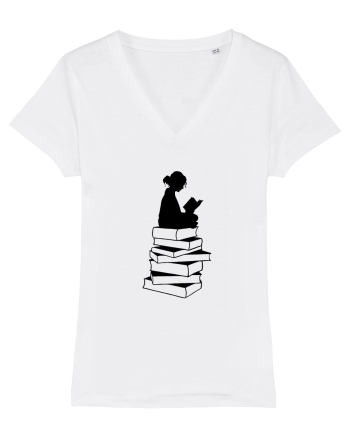 Girl reading White