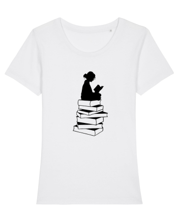Girl reading White