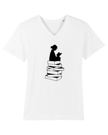Girl reading White