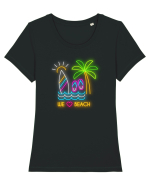 Ne place plaja Tricou mânecă scurtă guler larg fitted Damă Expresser