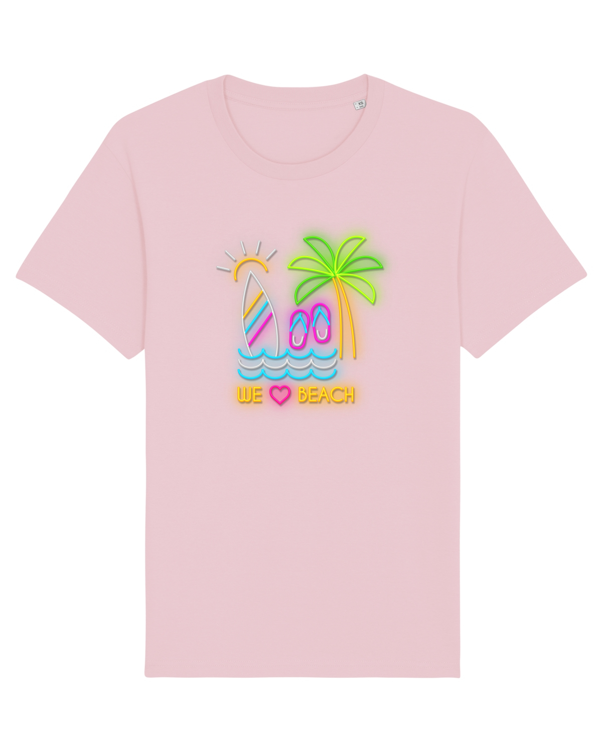 Tricou mânecă scurtă Unisex Rocker Cotton Pink