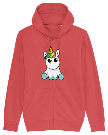 Cute unicorn Carmine Red