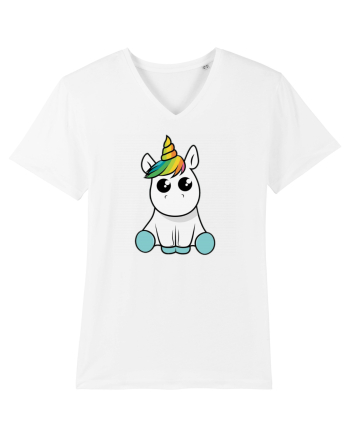 Cute unicorn White