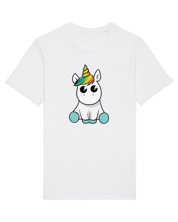 Cute unicorn White