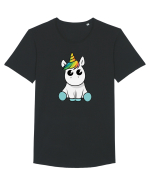 Cute unicorn Tricou mânecă scurtă guler larg Bărbat Skater