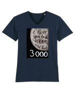 Love you to the moon Tricou mânecă scurtă guler V Bărbat Presenter