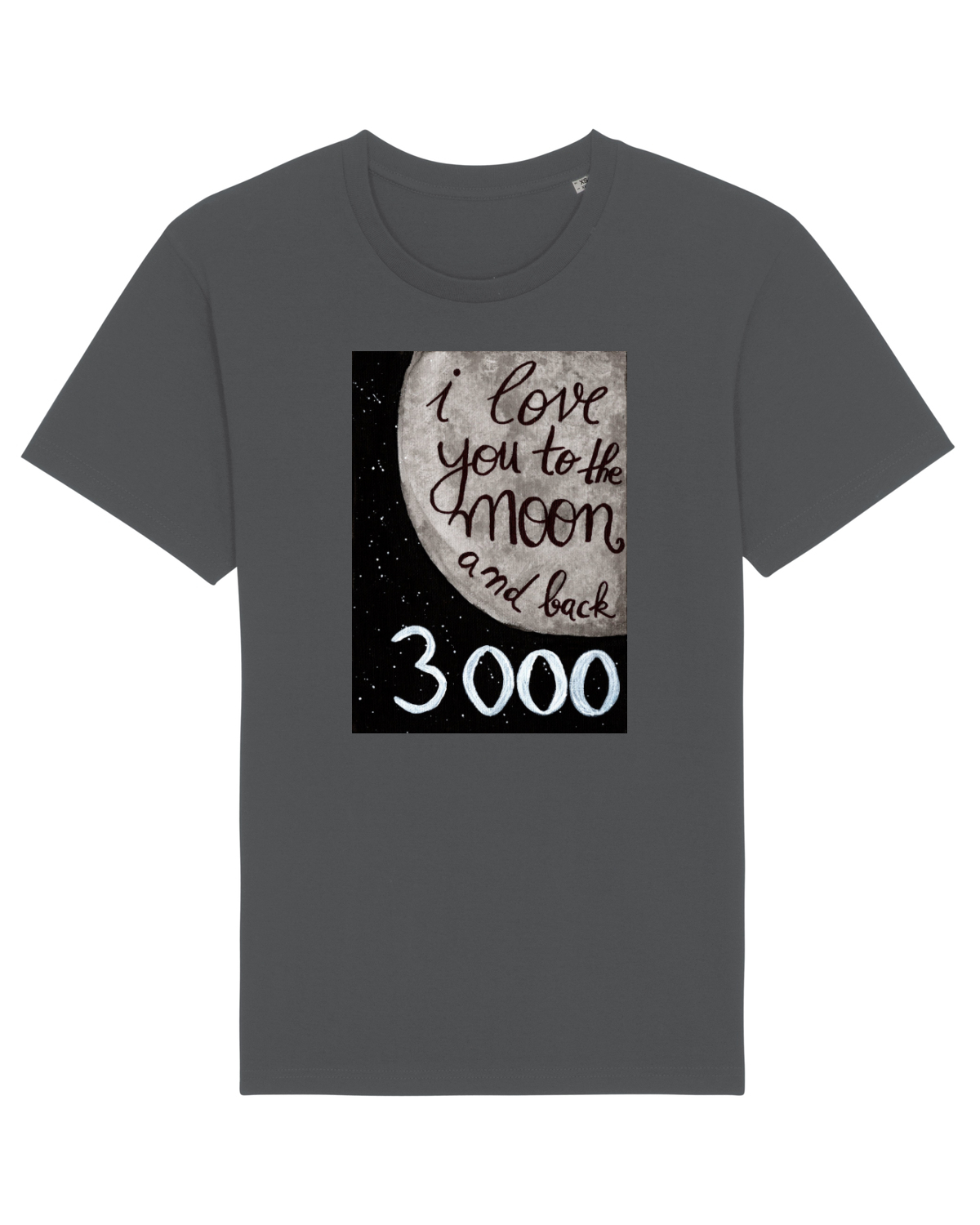 Tricou mânecă scurtă Unisex Rocker Anthracite