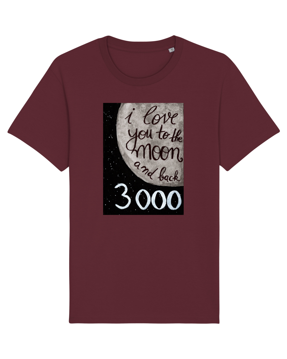 Tricou mânecă scurtă Unisex Rocker Burgundy