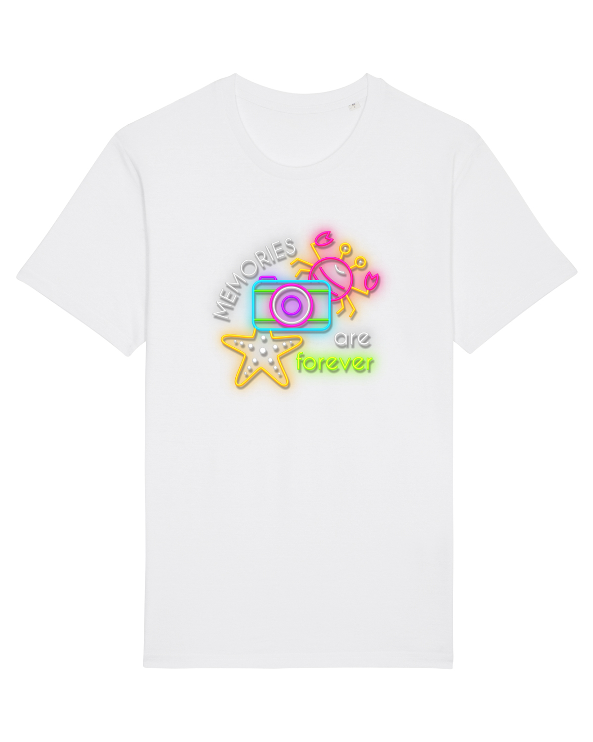 Tricou mânecă scurtă Unisex Rocker White