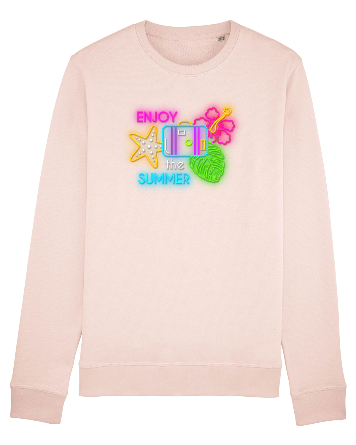 Bluză mânecă lungă Unisex Rise Candy Pink