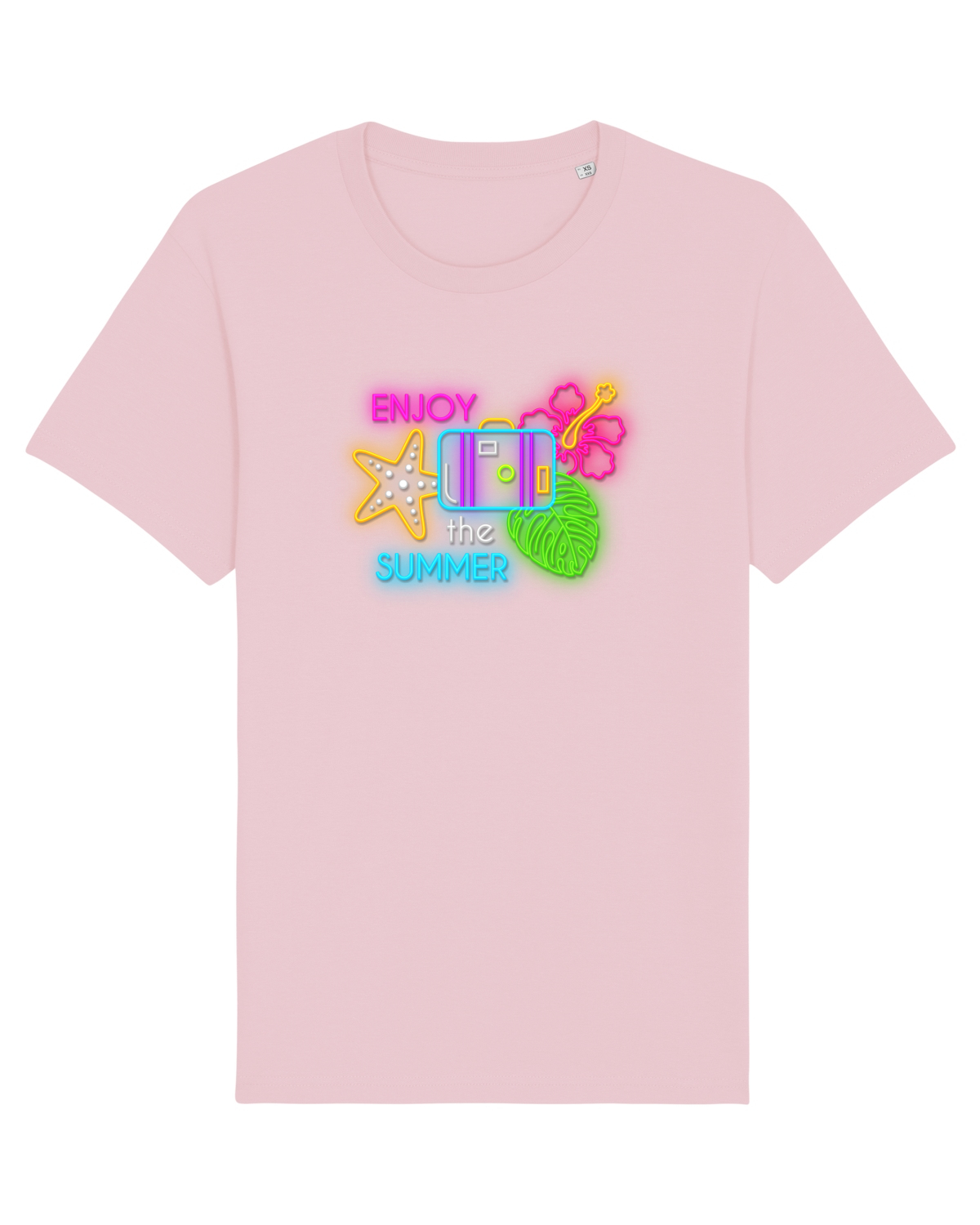 Tricou mânecă scurtă Unisex Rocker Cotton Pink