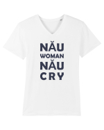 Nău Woman Nău Cry Tricou mânecă scurtă guler V Bărbat Presenter